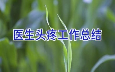 医生头疼工作总结
