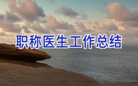 职称医生工作总结