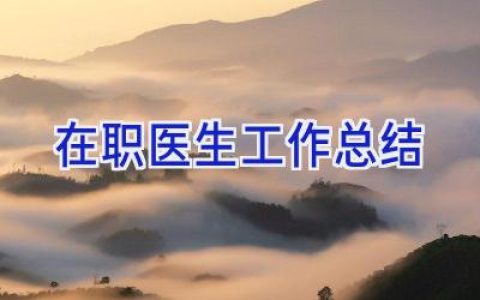 在职医生工作总结