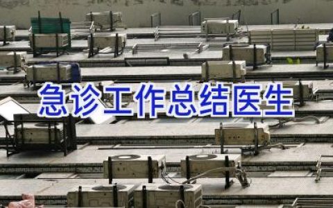 急诊工作总结医生